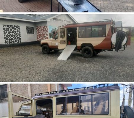 Wheelchair Accessible Safari Landcruiser with Ramp for Side & Rear Entry